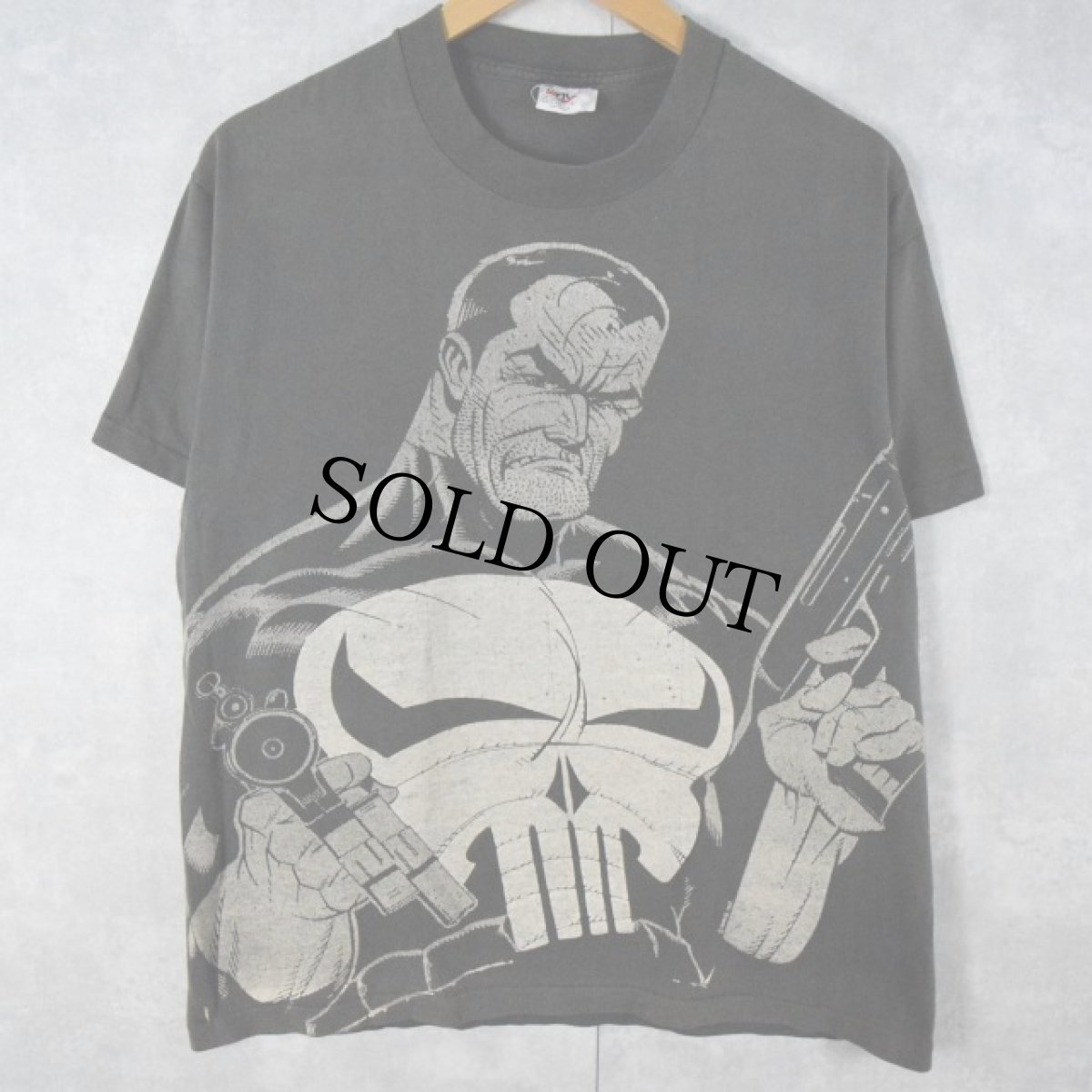画像1: 【SALE】 90's MARVEL "The Punisher" USA製 キャラクターTシャツ L (1)