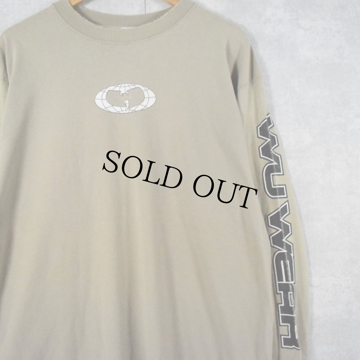 画像2: 90's WU WEAR "Wu-Tang Clan" USA製 ロゴプリントヒップホップロンT L (2)