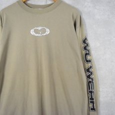 画像2: 90's WU WEAR "Wu-Tang Clan" USA製 ロゴプリントヒップホップロンT L (2)