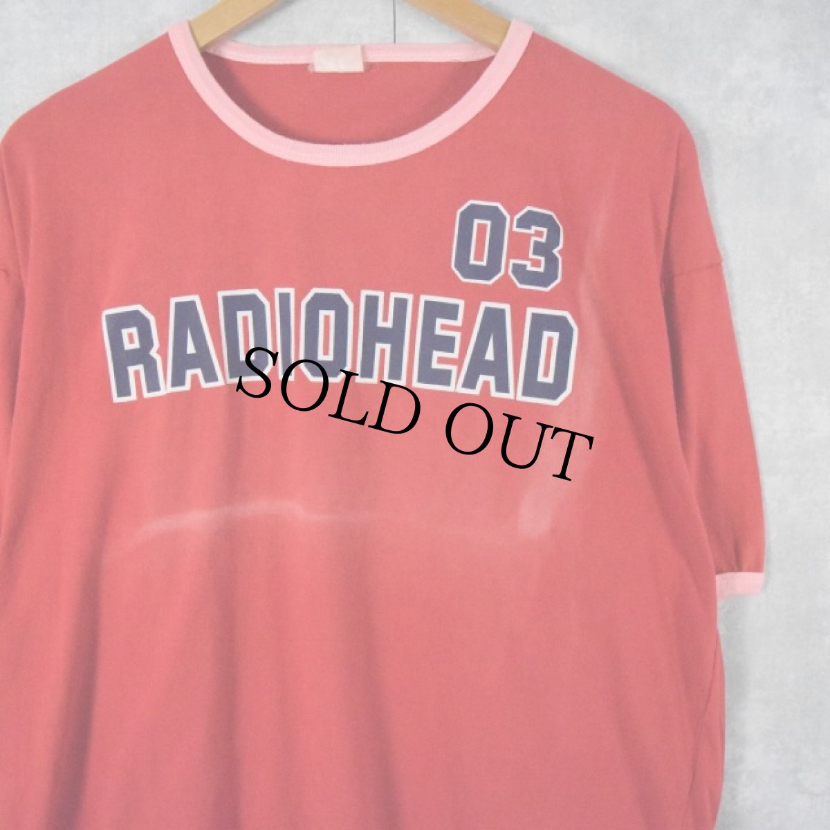 画像1: 2003 RADIOHEAD "EUROPEAN TOUR" ロックバンドツアーリンガーTシャツ XL (1)