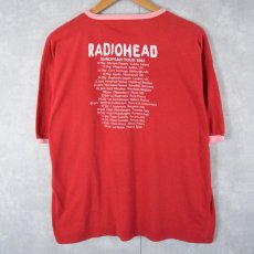 画像2: 2003 RADIOHEAD "EUROPEAN TOUR" ロックバンドツアーリンガーTシャツ XL (2)