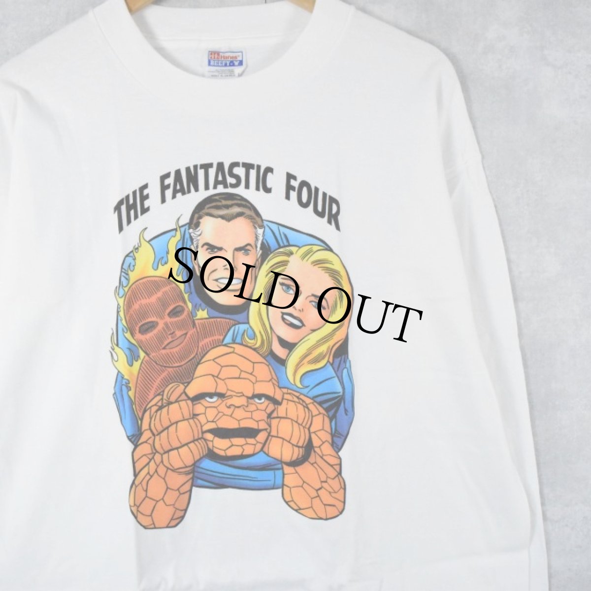 画像1: 90's MARVEL "THE FANTASTIC FOUR" キャラクターロンT XL DEADSTOCK   (1)