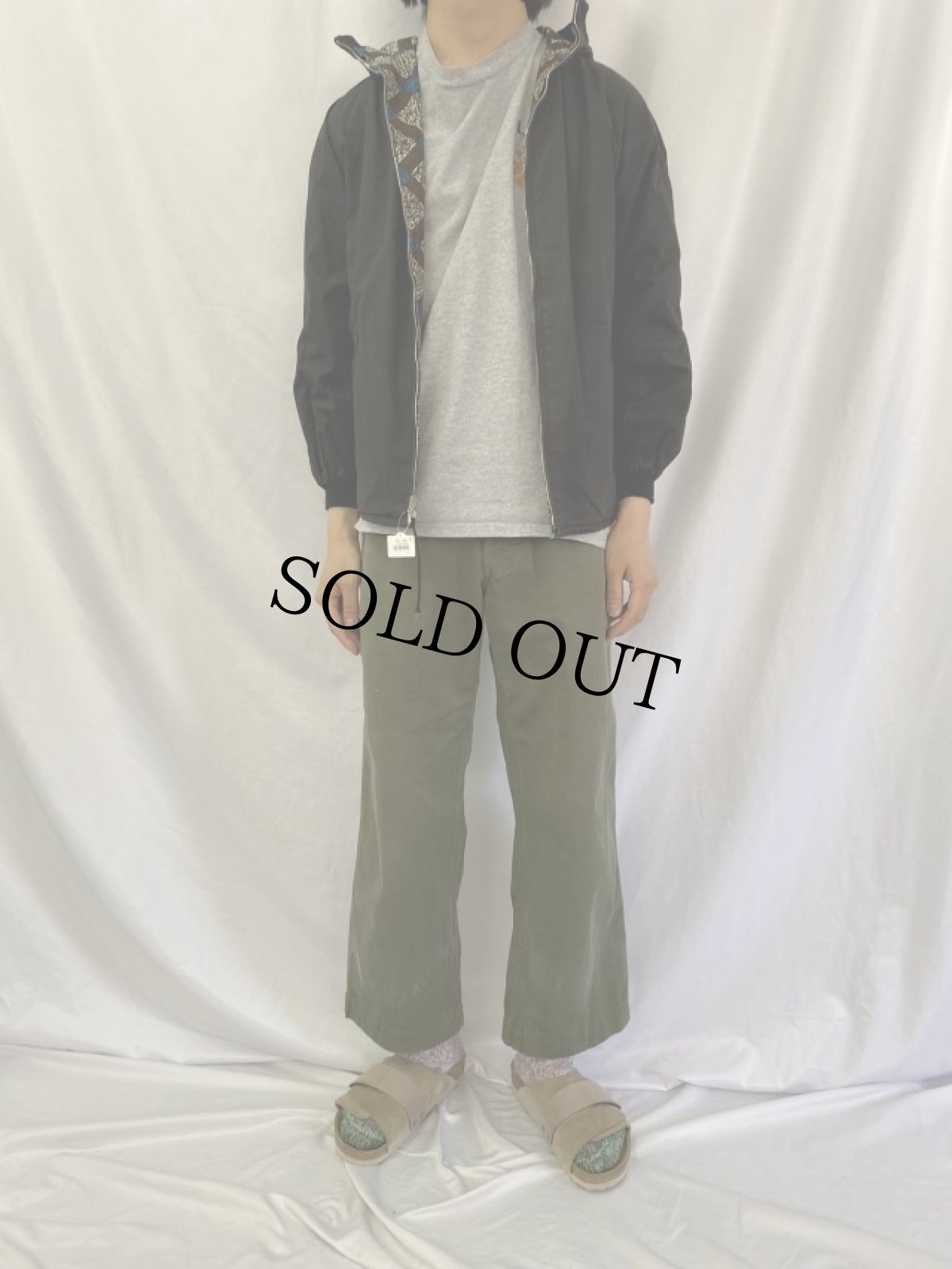 画像6: 60's croydon SWISS製 総柄 リバーシブルコットンパーカー (6)