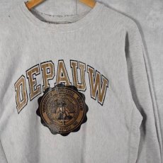 画像1: 90's Champion REVERSE WEAVE USA製 "DEPAUW" L (1)