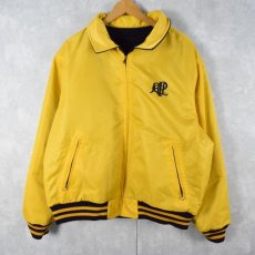 画像2: 90's POLO SPORT Ralph Lauren Pパッチ ナイロン×ウール リバーシブルジャケット XXL (2)