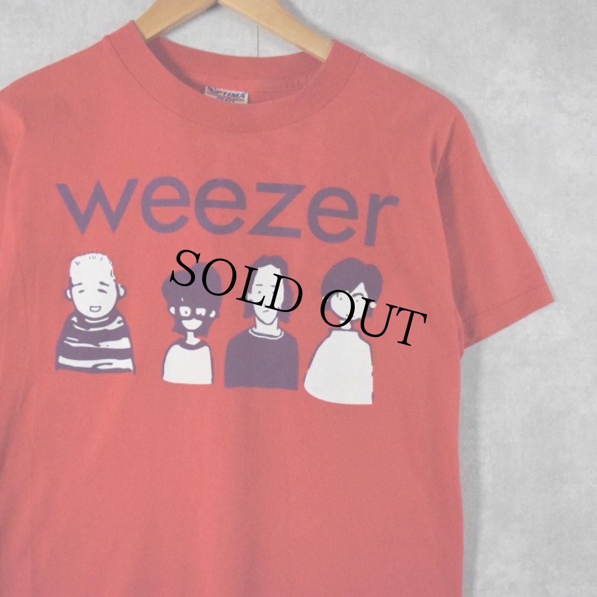 画像1: weezer オルタナロックバンドTシャツ S (1)