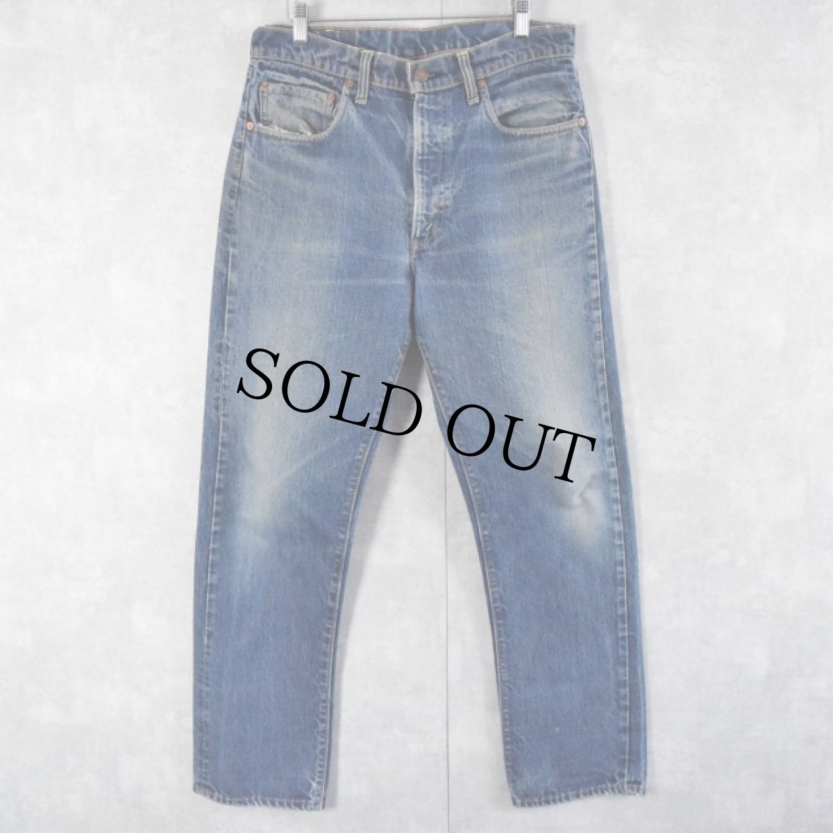 画像1: 60〜70's LEVI'S 505 BIGE デニムパンツ W35 (1)