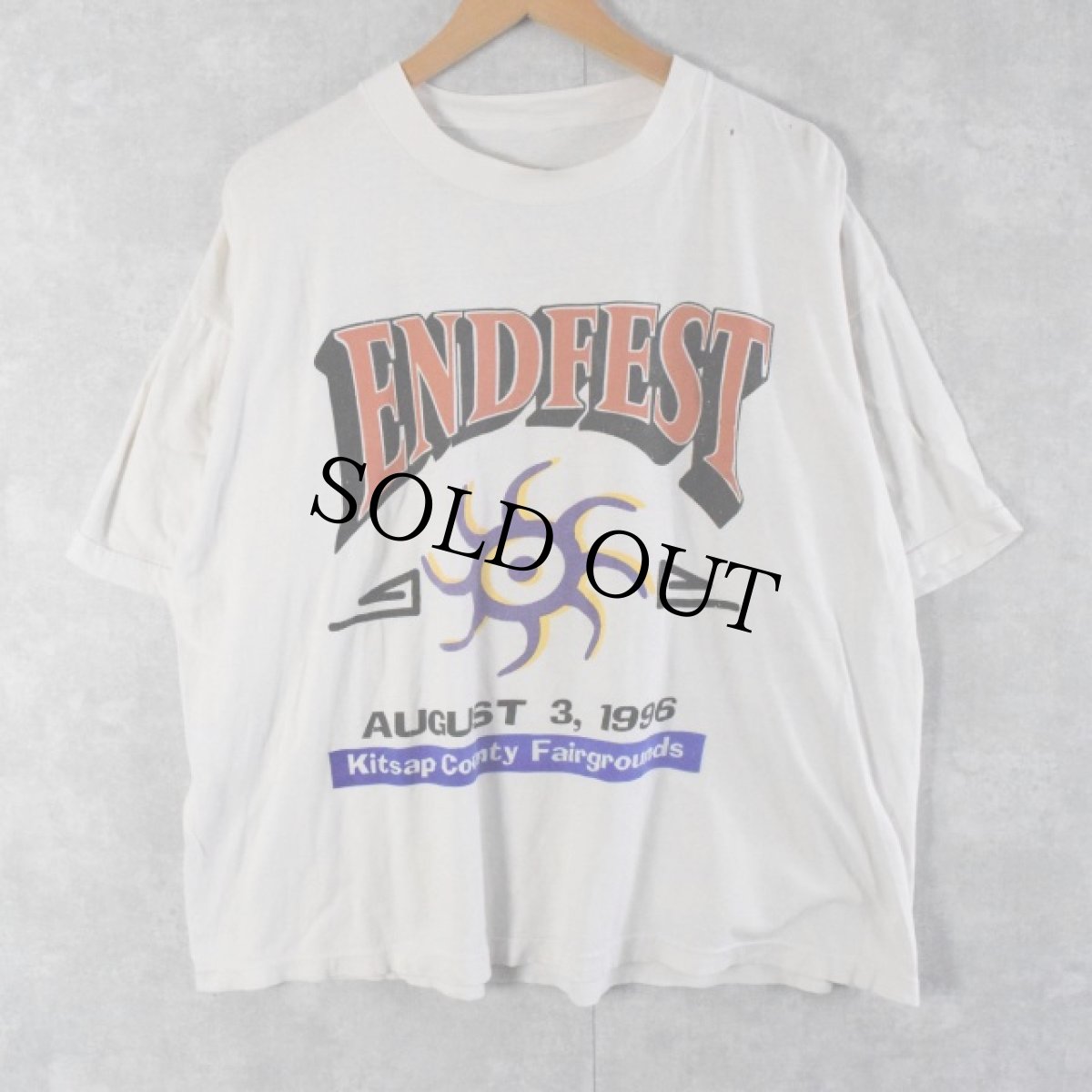 画像1: 90's END FEST ミュージックフェスティバルTシャツ (1)