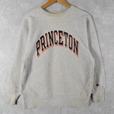 画像2: 90's Champion REVERSEWEAVE USA製 "PRINCETON" プリントスウェット L (2)