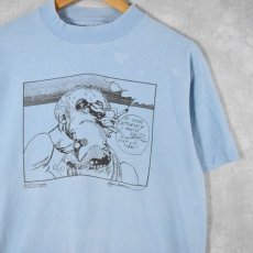 画像1: 90's Ralph Steadman USA製 アートイラストプリントTシャツ L (1)