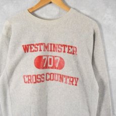 画像1: 70's Champion 赤単タグ REVERSE WEAVE USA製 "WESTMINSTER GROSS COUNTRY" プリントスウェット M (1)