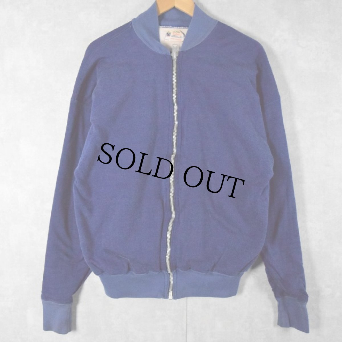 画像2: 50's Champion プリティランタグ USA製 "WILDCAT" ダブルフェイス レーヨンスウェットジップジャケット XL (2)