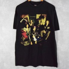 画像2: 90's AEROSMITH ハードロックバンドツアーTシャツ L (2)