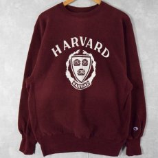 画像2: 90's Champion REVERSEWEAVE USA製 "HARVARD" プリントスウェット XL (2)