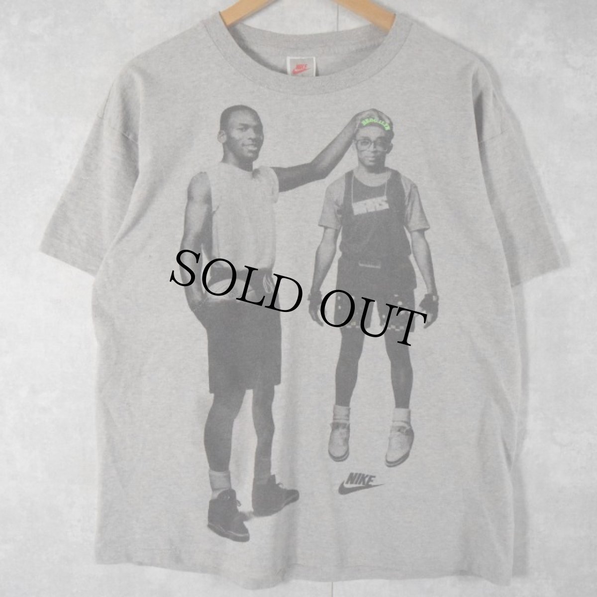 画像1: 80〜90's NIKE USA製 MICHAEL JORDAN & SPIKE LEE プリントTシャツ XL (1)