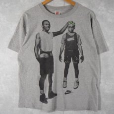 画像1: 80〜90's NIKE USA製 MICHAEL JORDAN & SPIKE LEE プリントTシャツ XL (1)