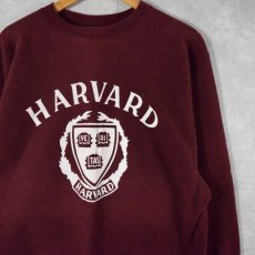 画像1: 90's Champion REVERSEWEAVE USA製 "HARVARD" プリントスウェット XL (1)