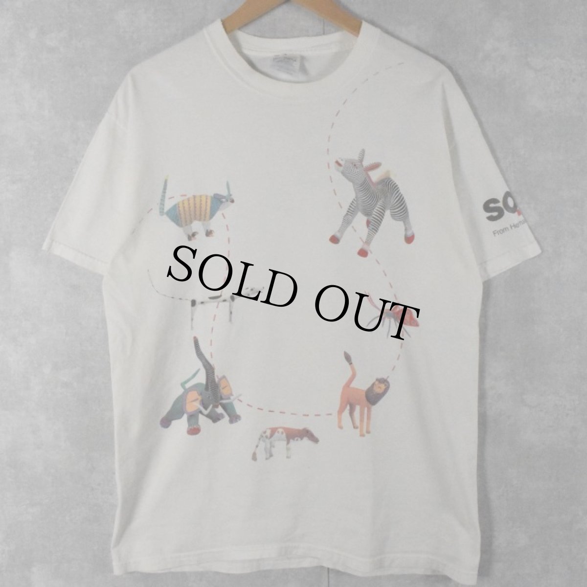 画像2: 90's Herman Miller SQA インテリアメーカープリントTシャツ L (2)