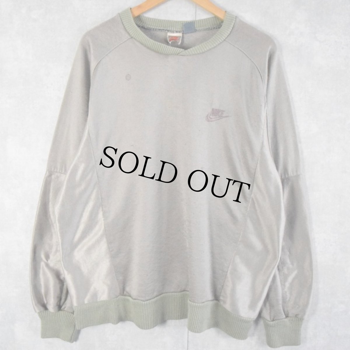 画像2: 90's NIKE ロゴ刺繍 ゲームスウェット L (2)