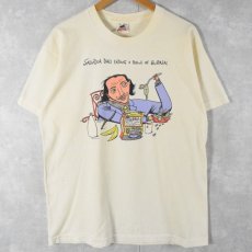 画像2: 90's SALVADOR DALI USA製 "EATING A BOWL OF SURREAL" アートイラストプリントTシャツ XL (2)