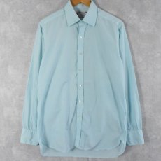 画像1: 90's Turnbull&Asser ENGLAND製 "SEA ISLAND COTTON" マチ付き コットンブロードシャツ  (1)