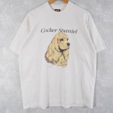 画像2: 90's USA製 "Cocker Spaniel" 犬プリントTシャツ XL (2)