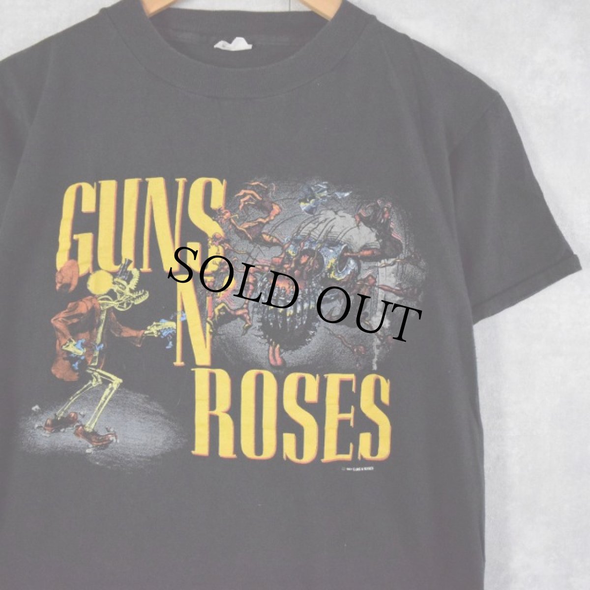 画像1: 80's GUNS N' ROSES ロックバンドツアーTシャツ M (1)