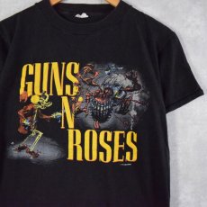 画像1: 80's GUNS N' ROSES ロックバンドツアーTシャツ M (1)
