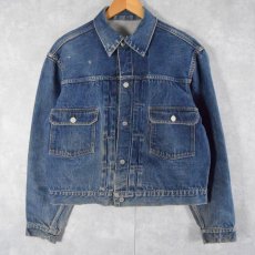 画像1: 50's〜60's LEVI'S 507XX 革パッチ 2nd デニムジャケット ハギ付き (1)