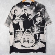 画像1: 90's THE BEATLES USA製 ロックバンド 大判プリントTシャツ L (1)