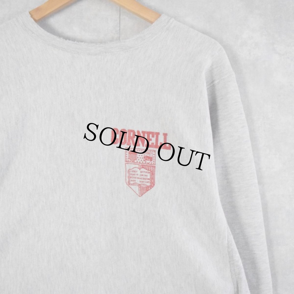 画像2: 80's Champion REVERSE WEAVE USA製 トリコタグ "CORNELL" バックプリント L (2)