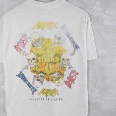 画像2: 80's ANTHRAX "CLASH OF THE TITANS" ヘヴィメタルバンドTシャツ XL (2)