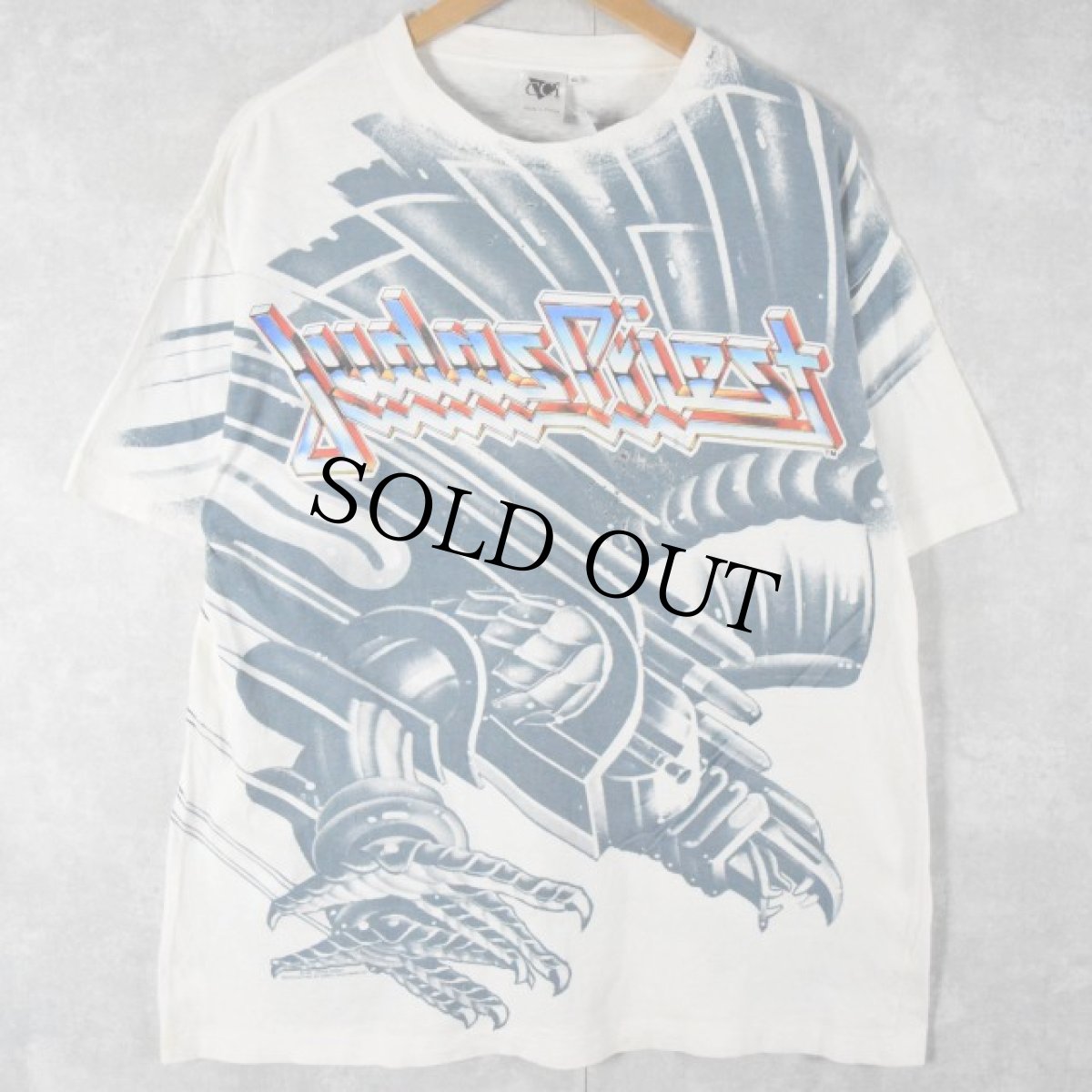画像2: 90's〜  Judas Priest ヘヴィメタル・バンド 大判プリントTシャツ XL (2)