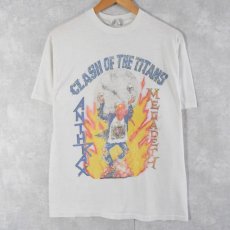 画像1: 80's ANTHRAX "CLASH OF THE TITANS" ヘヴィメタルバンドTシャツ XL (1)