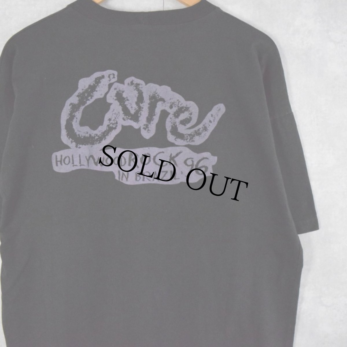 画像2: 1996 The Cure "HOLLYWOOD ROCK IN BRAZIL" ロックバンドTシャツ (2)