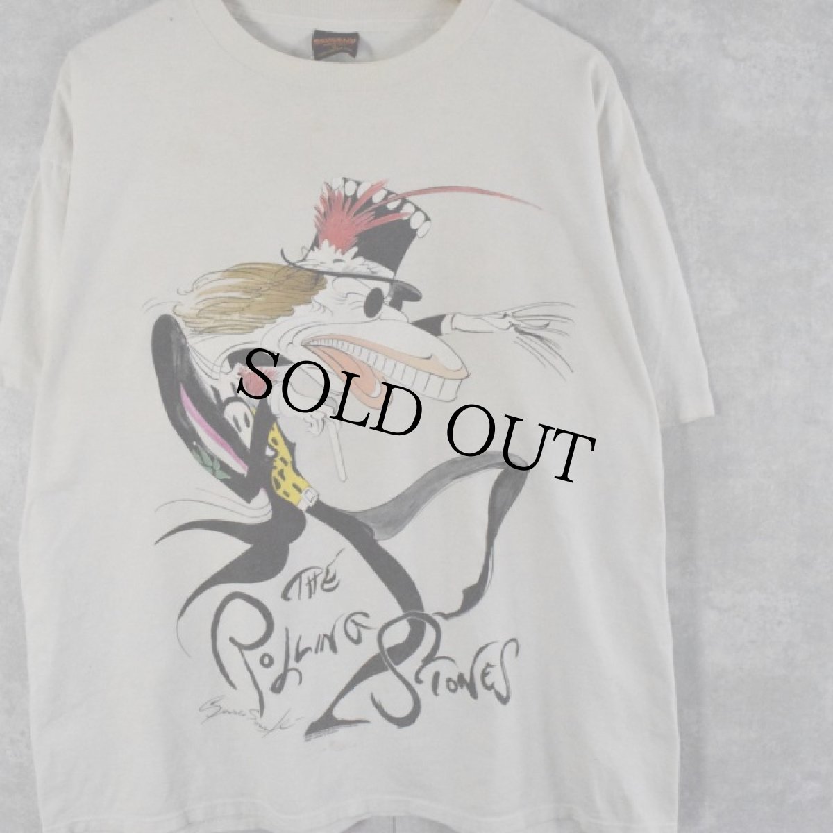 画像1: 90's The Rolling Stones USA製 "Gerald Scarfe Voodoo Lounge" ロックバンドTシャツ XL (1)