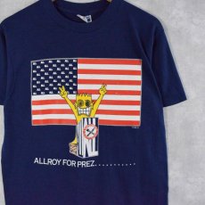 画像1: 【お客様お支払処理中】80's ALL USA製 "Allroy For Prez" パンク・ロックバンドTシャツ L (1)