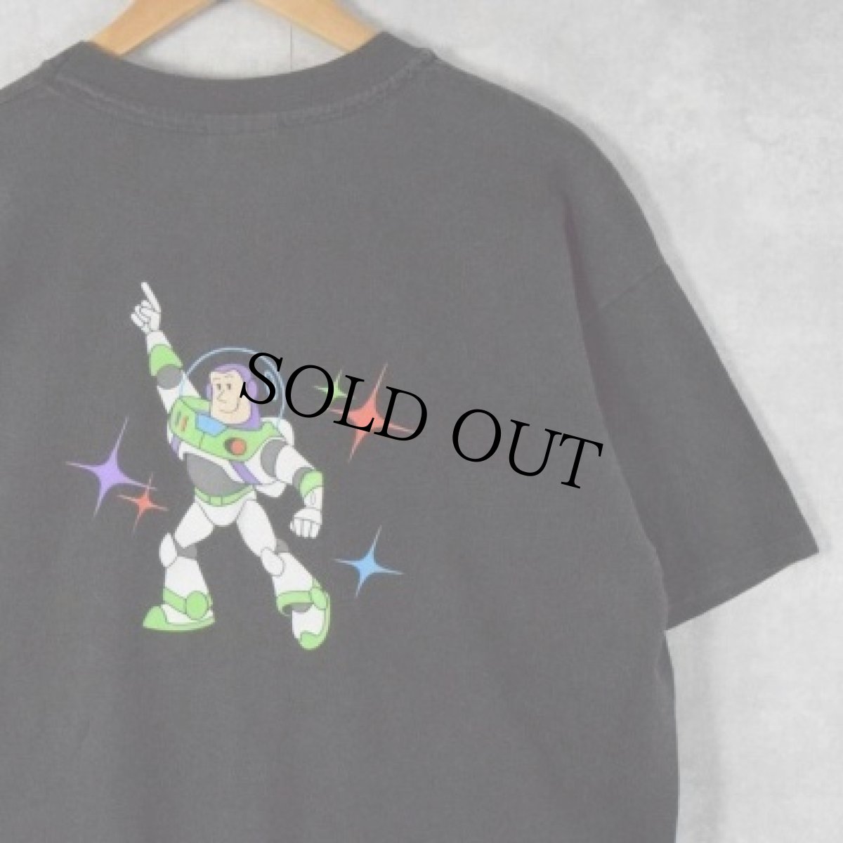 画像1: Disney TOY STORY "バズライトイヤー" キャラクタープリントTシャツ XL (1)