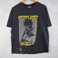 画像1: 90's PEARL JAM "CHOICES" ロックバンドTシャツ L (1)
