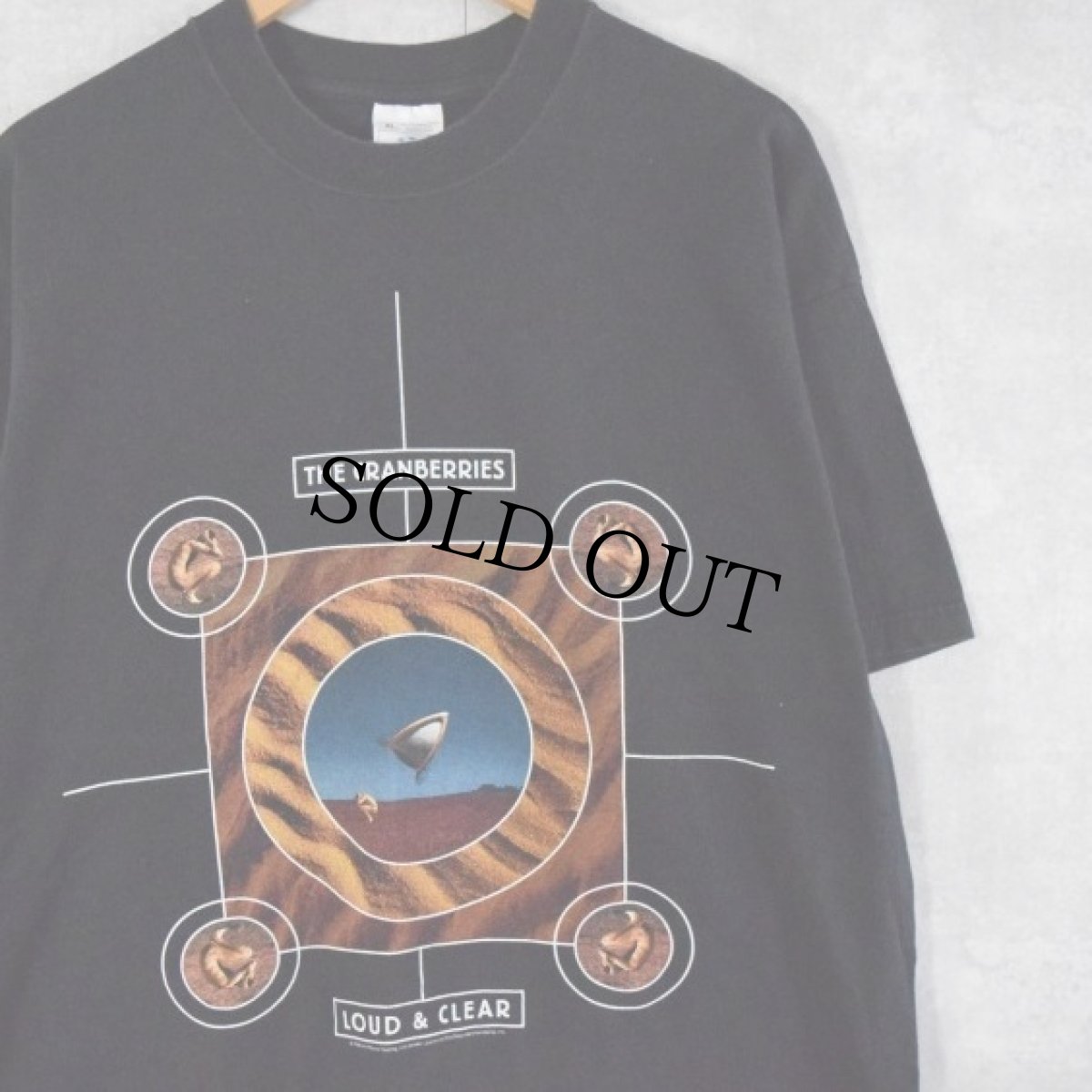 画像1: 90's THE CRANBERRIES "LOUD&CLEAR" ポストパンクバンドTシャツ XL (1)