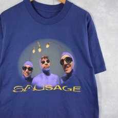 画像1: 90's SAUSAGE オルタナティブ・ファンクロックバンドTシャツ (1)