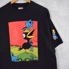 画像1: 90's They Might Be Giants USA製 "Tony Millionaire" アートプリント ロックバンドTシャツ XL (1)