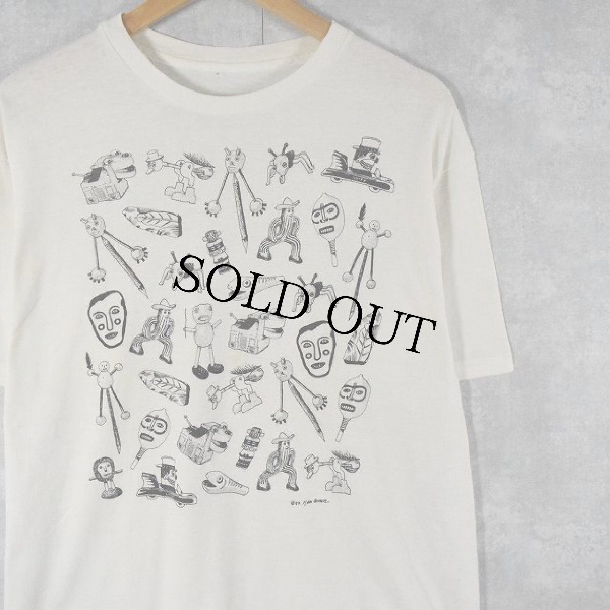 画像1: 80's Ken Brown アートプリントTシャツ (1)