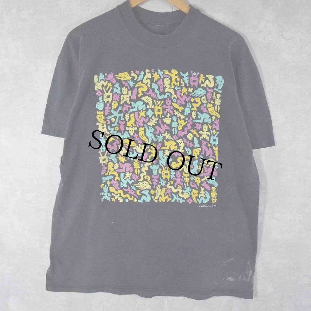 画像2: 90's Ken Brown アートプリントTシャツ (2)