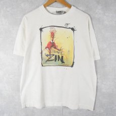 画像2: 90's Ralph Steadman "Cardinal Zin" アートプリントTシャツ L (2)