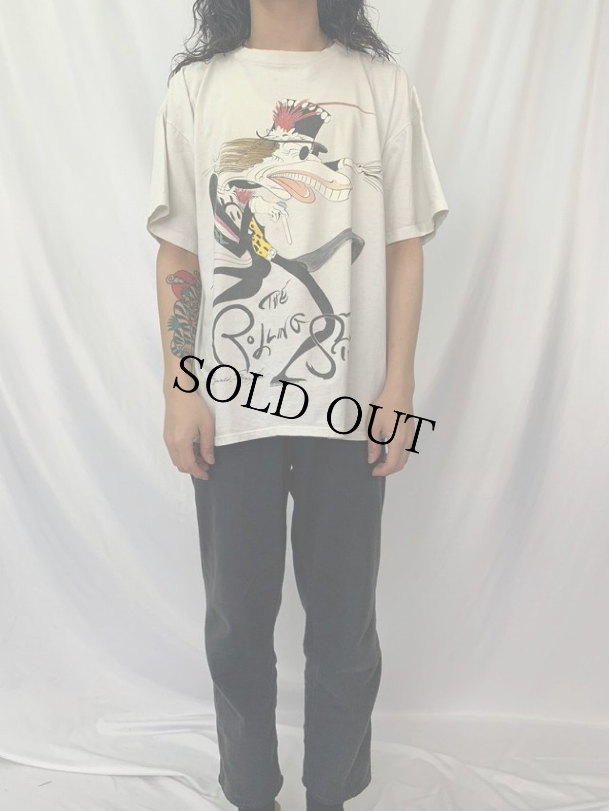 画像3: 90's The Rolling Stones USA製 "Gerald Scarfe Voodoo Lounge" ロックバンドTシャツ XL (3)