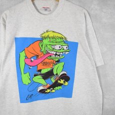 画像1: 90's COOP "CHISELED SPAM" グラフィックプリント スケートTシャツ XL (1)