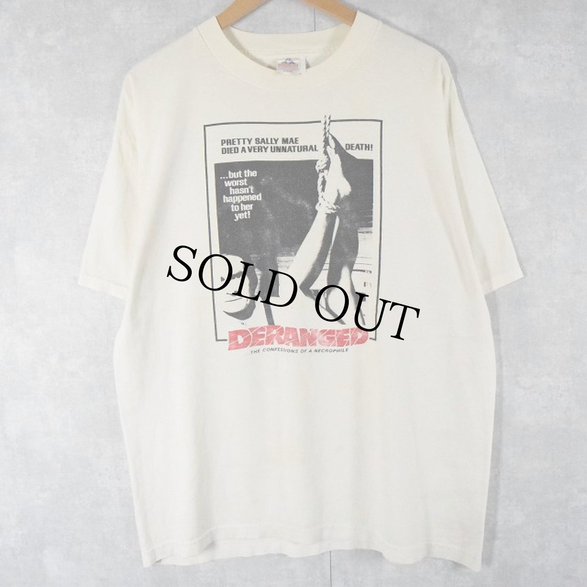画像2: 90's SOMETHING WEIRD PRODUCTS "DERANGED" ホラー映画プリントTシャツ XL (2)