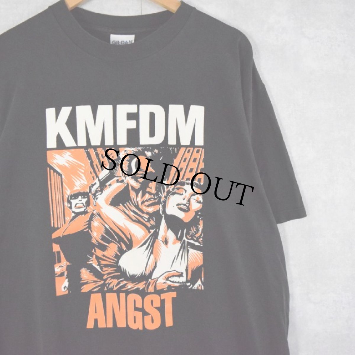 画像1: KMFDM ANGST CANADA製 インダストリアル・バンド アルバムTシャツ XL (1)