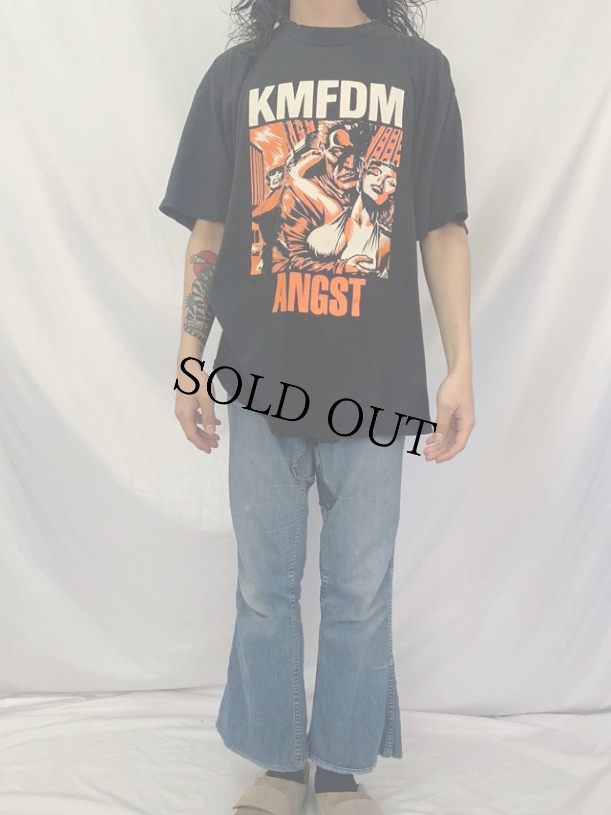 画像2: KMFDM ANGST CANADA製 インダストリアル・バンド アルバムTシャツ XL (2)